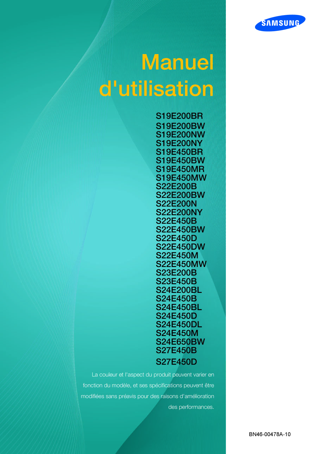 Samsung LS24E65UPL/EN, LS23E65UDC/EN, LS22E45UDWG/EN, LS24E65UXWG/EN, LS24E45UFS/EN, LS22E65UDSG/EN manual Brukerhåndbok 