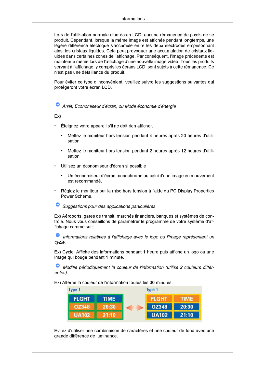 Samsung LS23EFHKFV/EN, LS22EFHKFV/EN, LS20EFHKFV/EN, LS22EFHKFU/EN manual Arrêt, Economiseur décran, ou Mode économie dénergie 