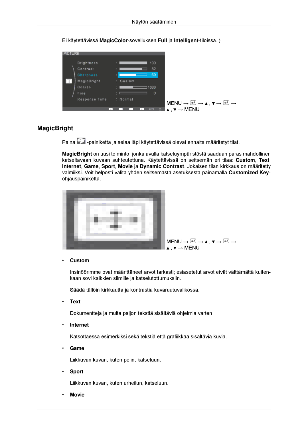 Samsung LS23EFHKFV/EN, LS22EFHKFV/EN manual MagicBright 