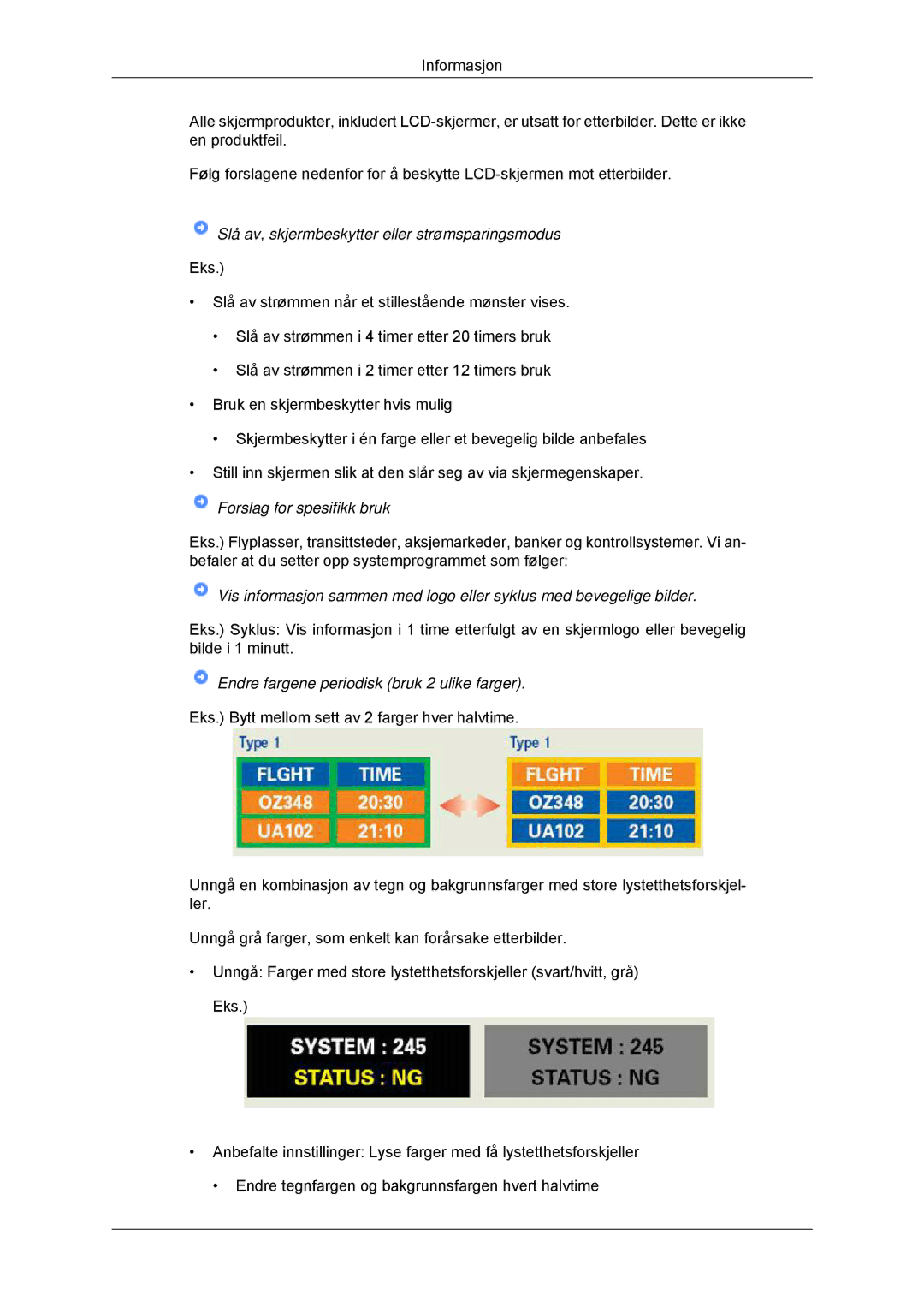 Samsung LS23EFHKFV/EN, LS22EFHKFV/EN manual Slå av, skjermbeskytter eller strømsparingsmodus 