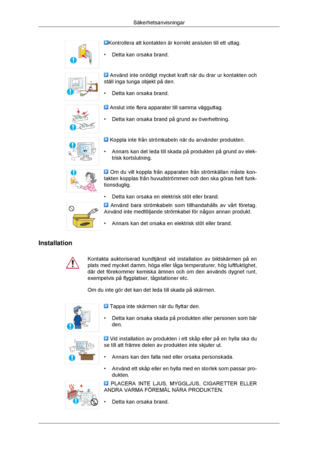 Samsung LS23EFHKFV/EN, LS22EFHKFV/EN manual Installation 