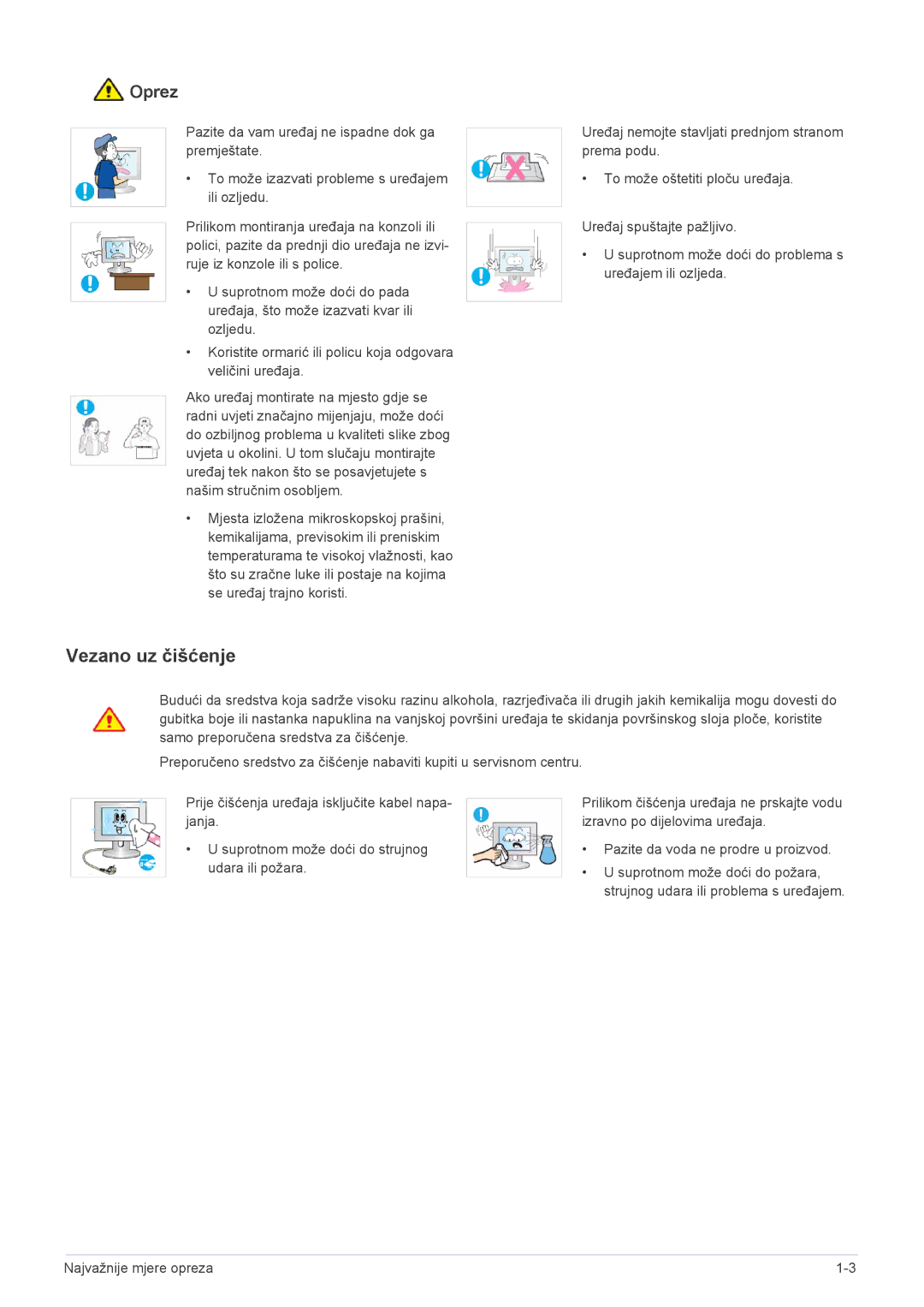 Samsung LS22EFVKUU/EN manual Vezano uz čišćenje 