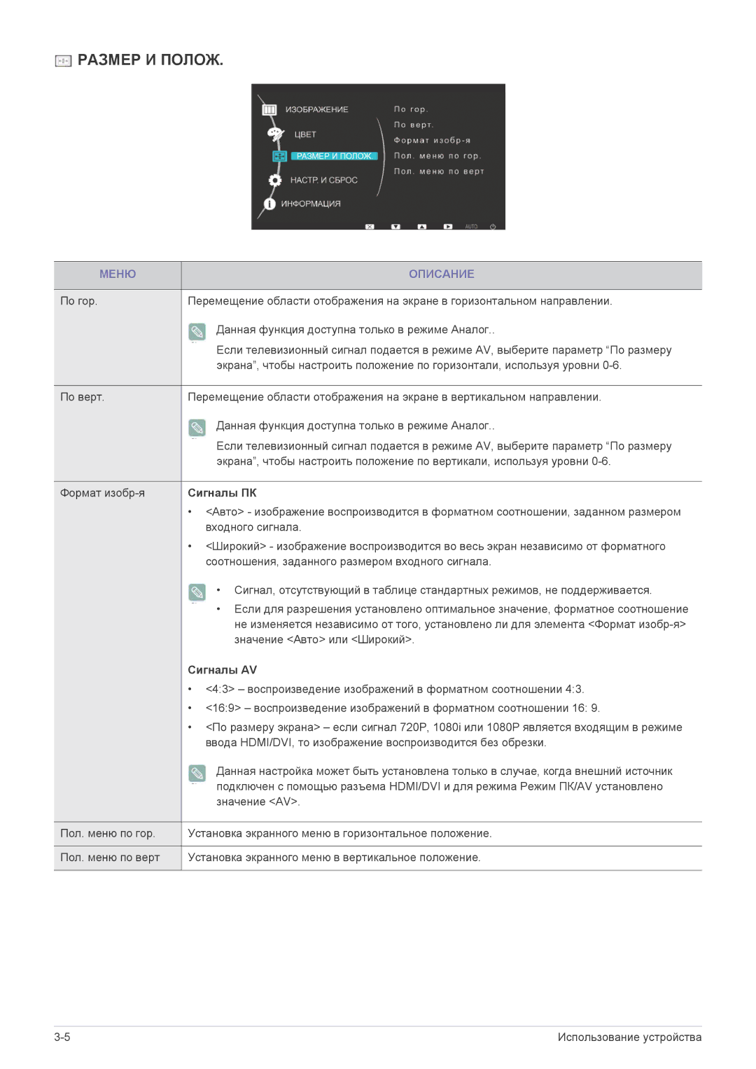 Samsung LS22EFVKUV/EN, LS20EFVKUV/EN manual Сигналы ПК, Сигналы AV 