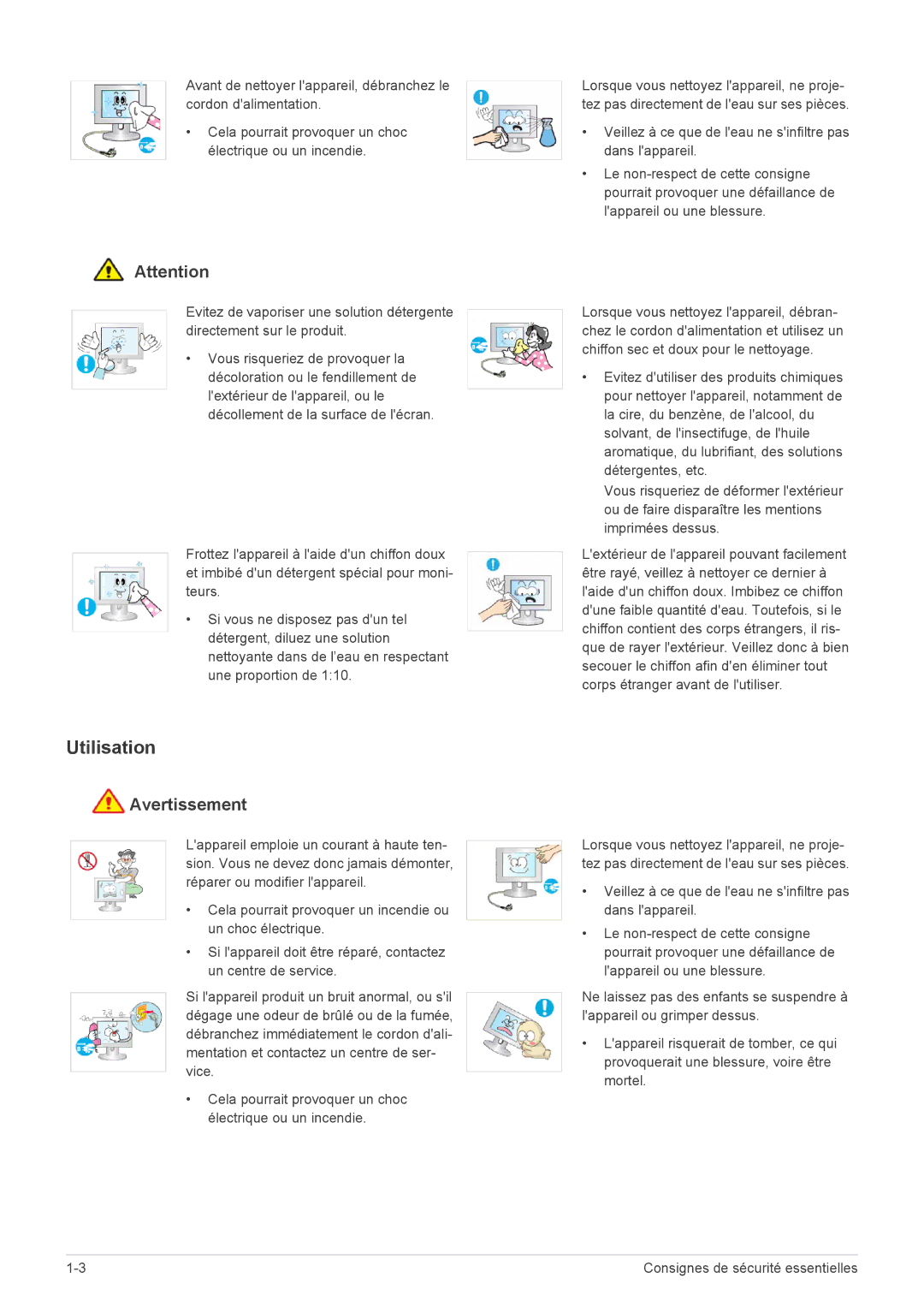 Samsung LS22EFVKUV/EN, LS22EFVKUU/EN manual Utilisation 