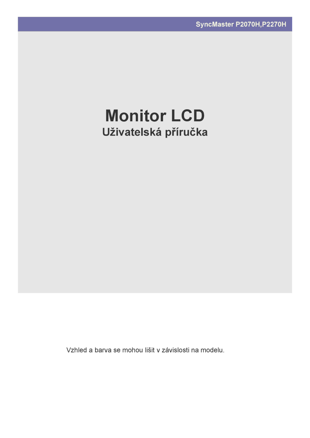 Samsung LS22EFVKUU/EN, LS22EFVKUV/EN manual Monitor LCD 