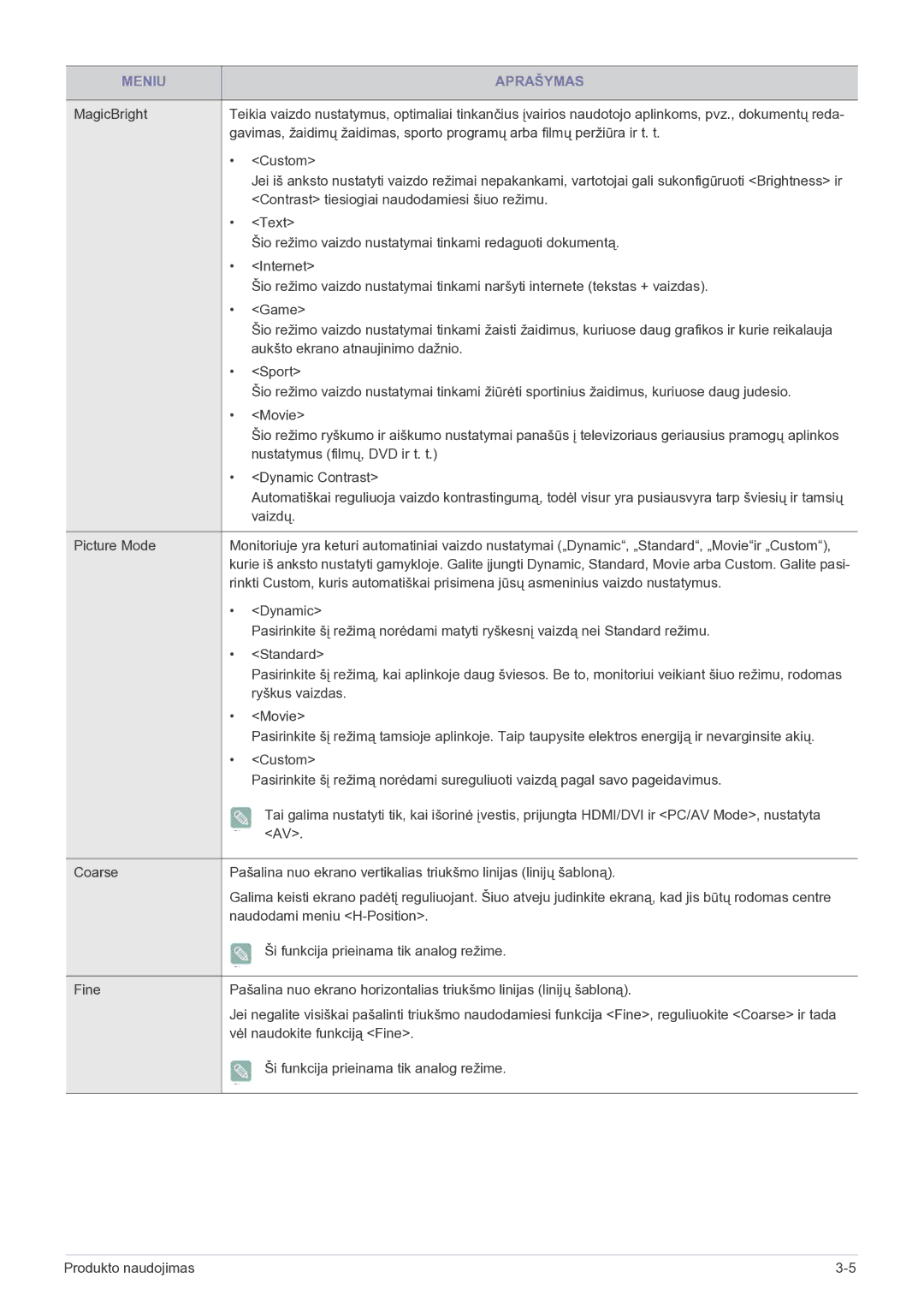 Samsung LS22EFVKUV/EN manual Custom 