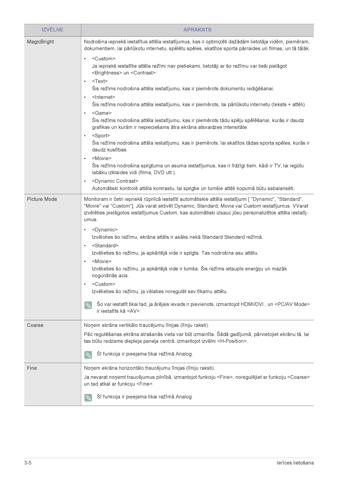 Samsung LS22EFVKUV/EN manual Custom 