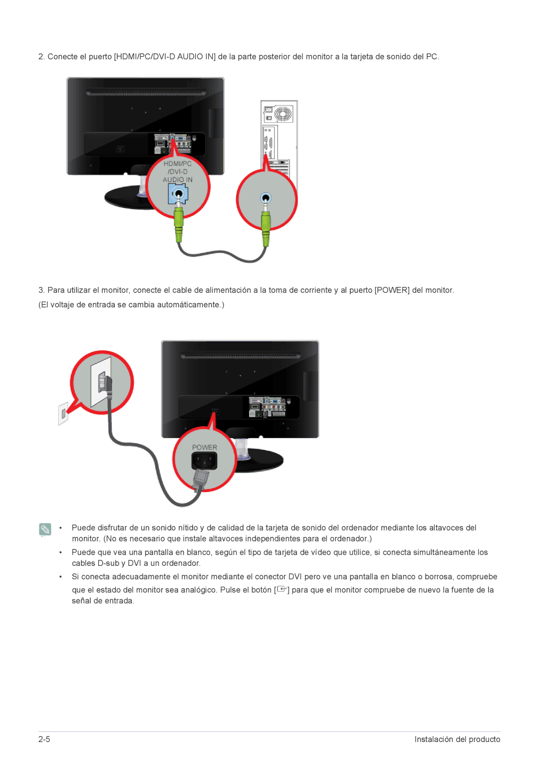 Samsung LS22ELDKF/EN, LS23ELDKF/EN manual Instalación del producto 