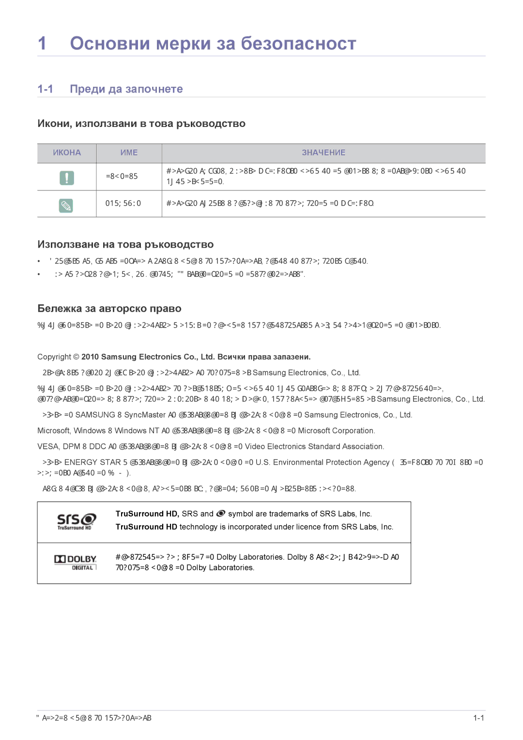 Samsung LS23ELDKF/EN manual Преди да започнете, Икони, използвани в това ръководство, Използване на това ръководство 