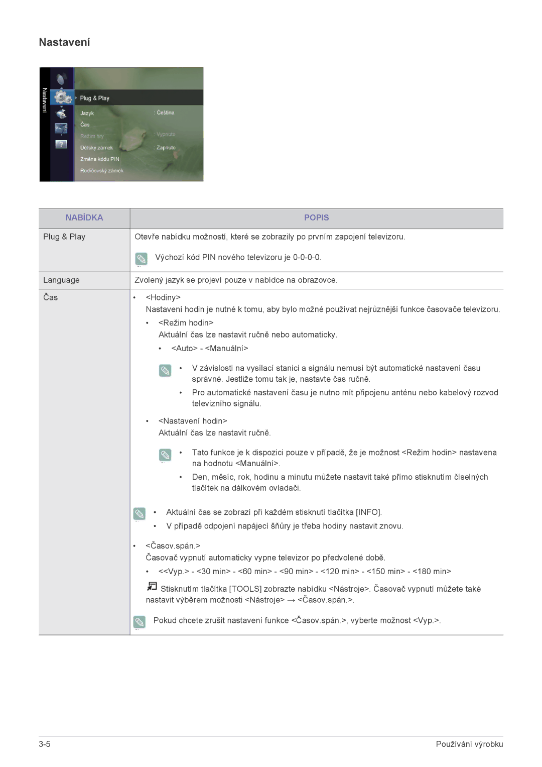 Samsung LS22ELDKF/EN, LS23ELDKF/EN manual Nastavení 