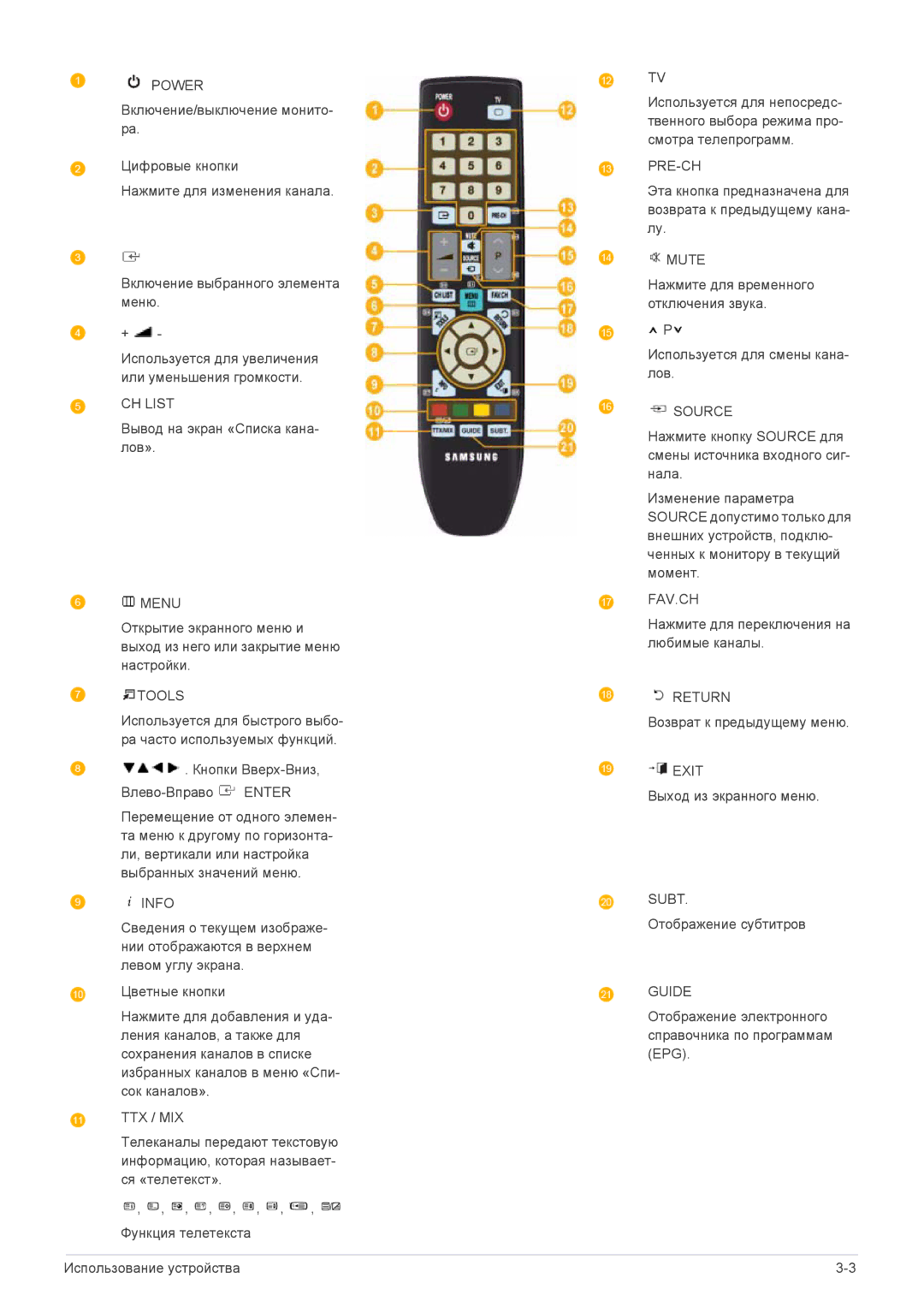 Samsung LS22ELDKF/EN, LS23ELDKF/EN manual CH List 