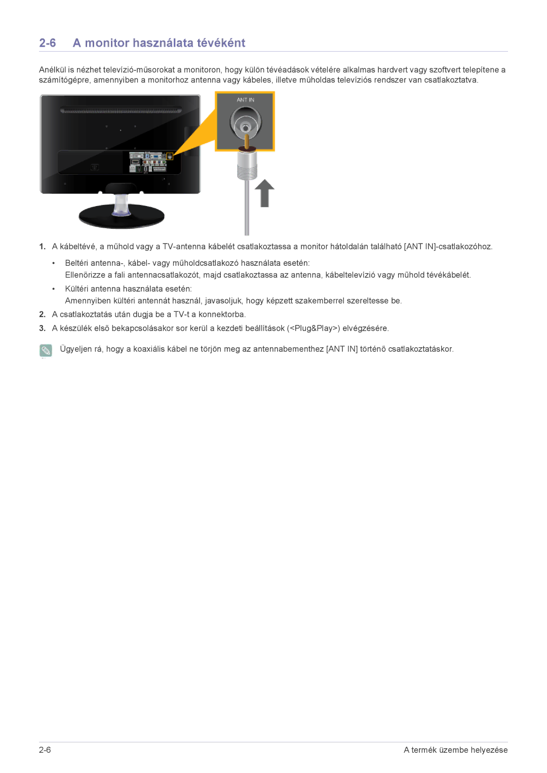 Samsung LS22ELDKF/EN, LS23ELDKF/EN manual Monitor használata tévéként 