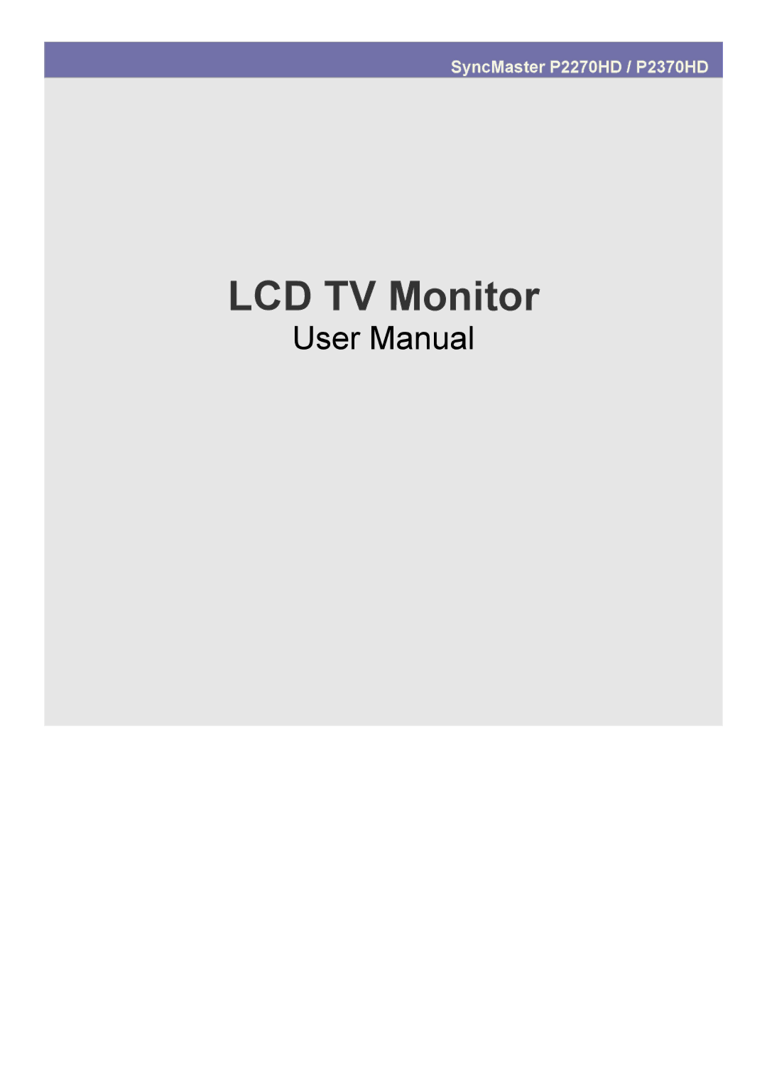 Samsung LS23EMDKU/EN, LS22EMDKU/EN, LS22EMDKF/EN, LS23EMDKF/EN, LS23EMDKU/HS, LS23EMDKU/SM, LS23EMDKU/ZN manual LCD TV Monitor 