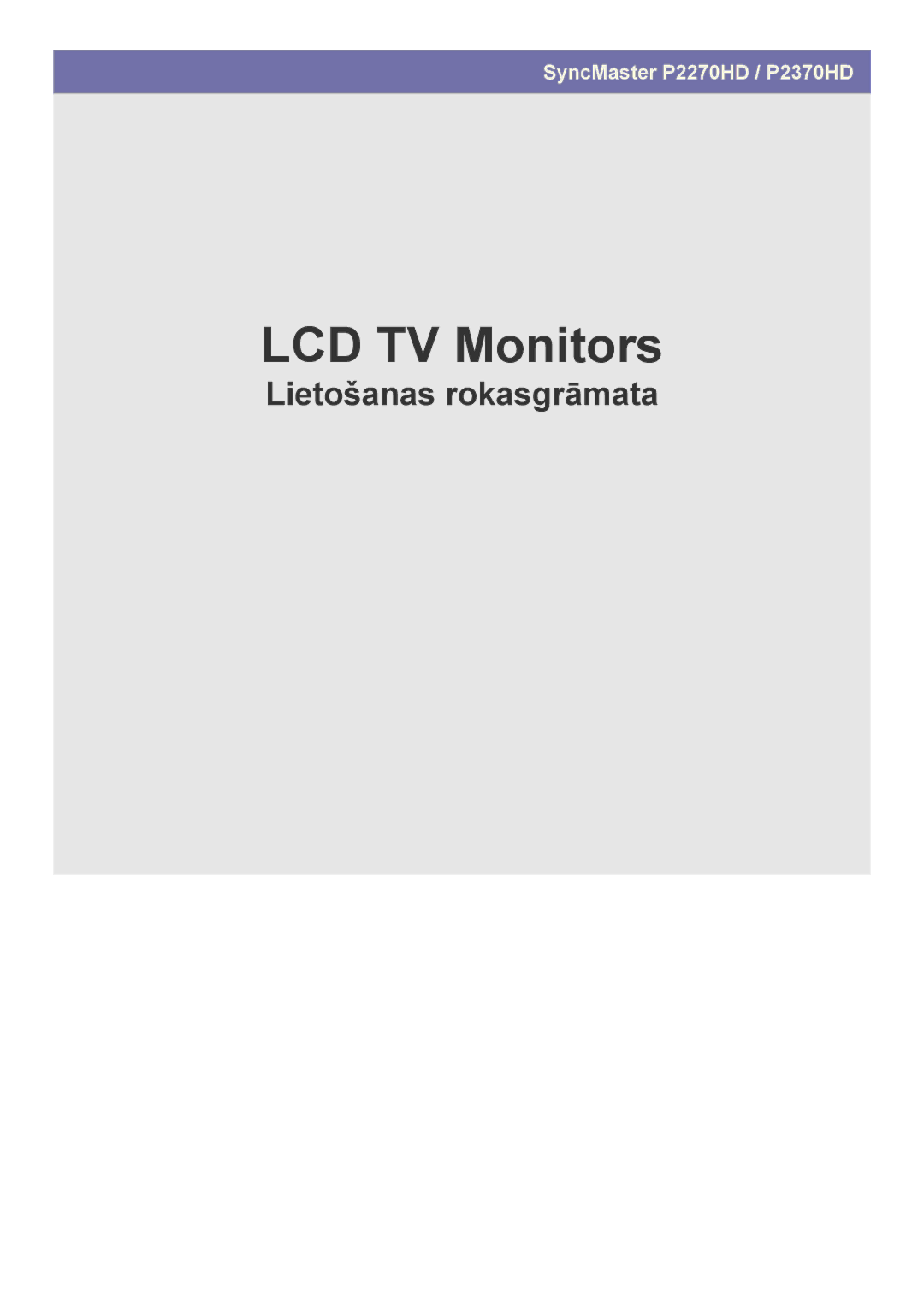 Samsung LS23EMDKU/EN, LS22EMDKU/EN, LS22EMDKF/EN manual LCD TV Monitor 