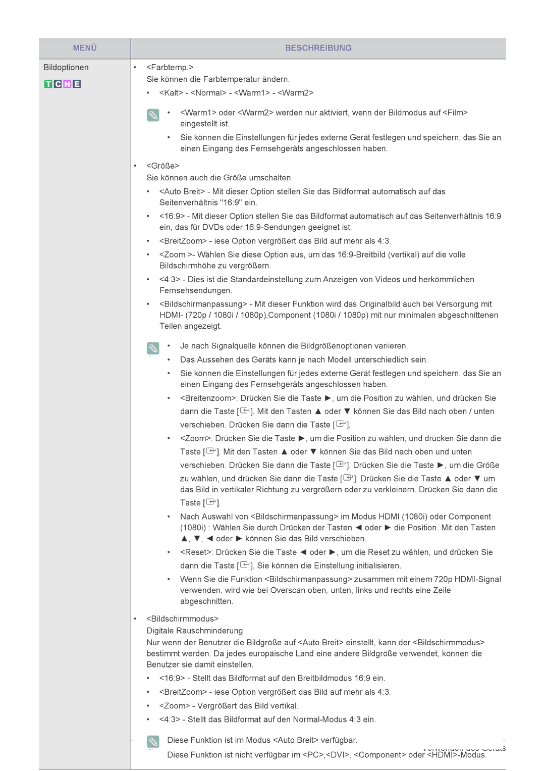 Samsung LS22EMDKU/EN manual Einen Eingang des Fernsehgeräts angeschlossen haben, Seitenverhältnis 169 ein, Fernsehsendungen 