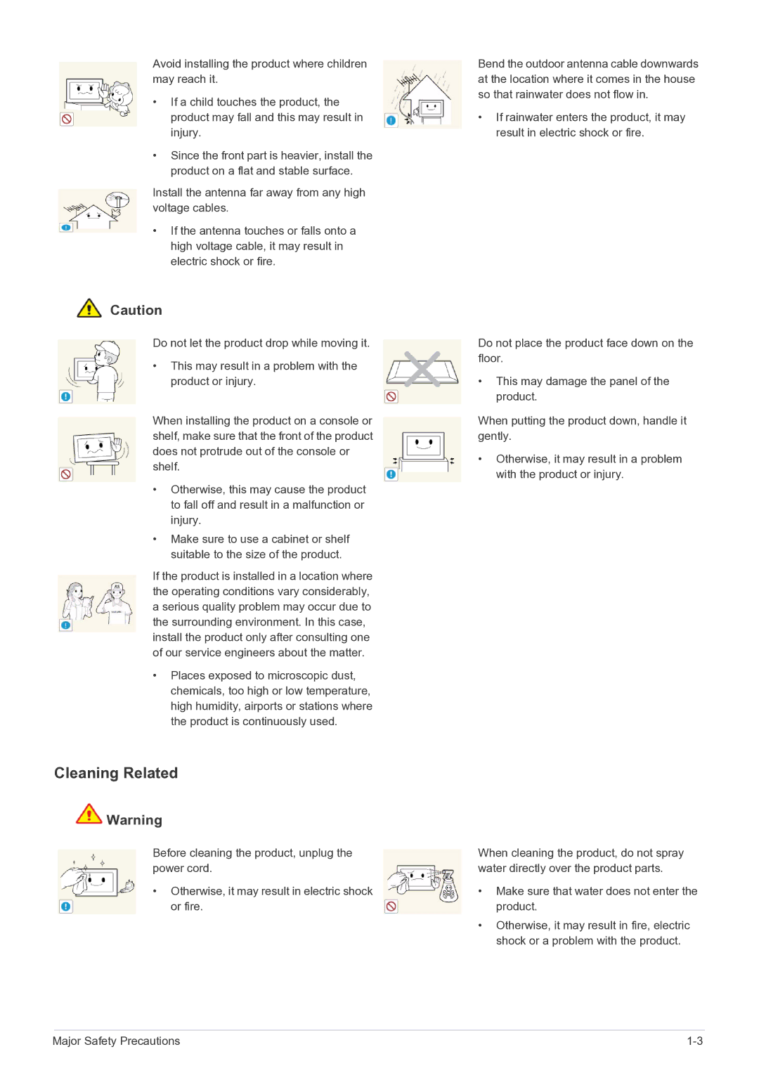 Samsung LS22FMDGF/XE, LS22FMDGF/EN manual Cleaning Related 