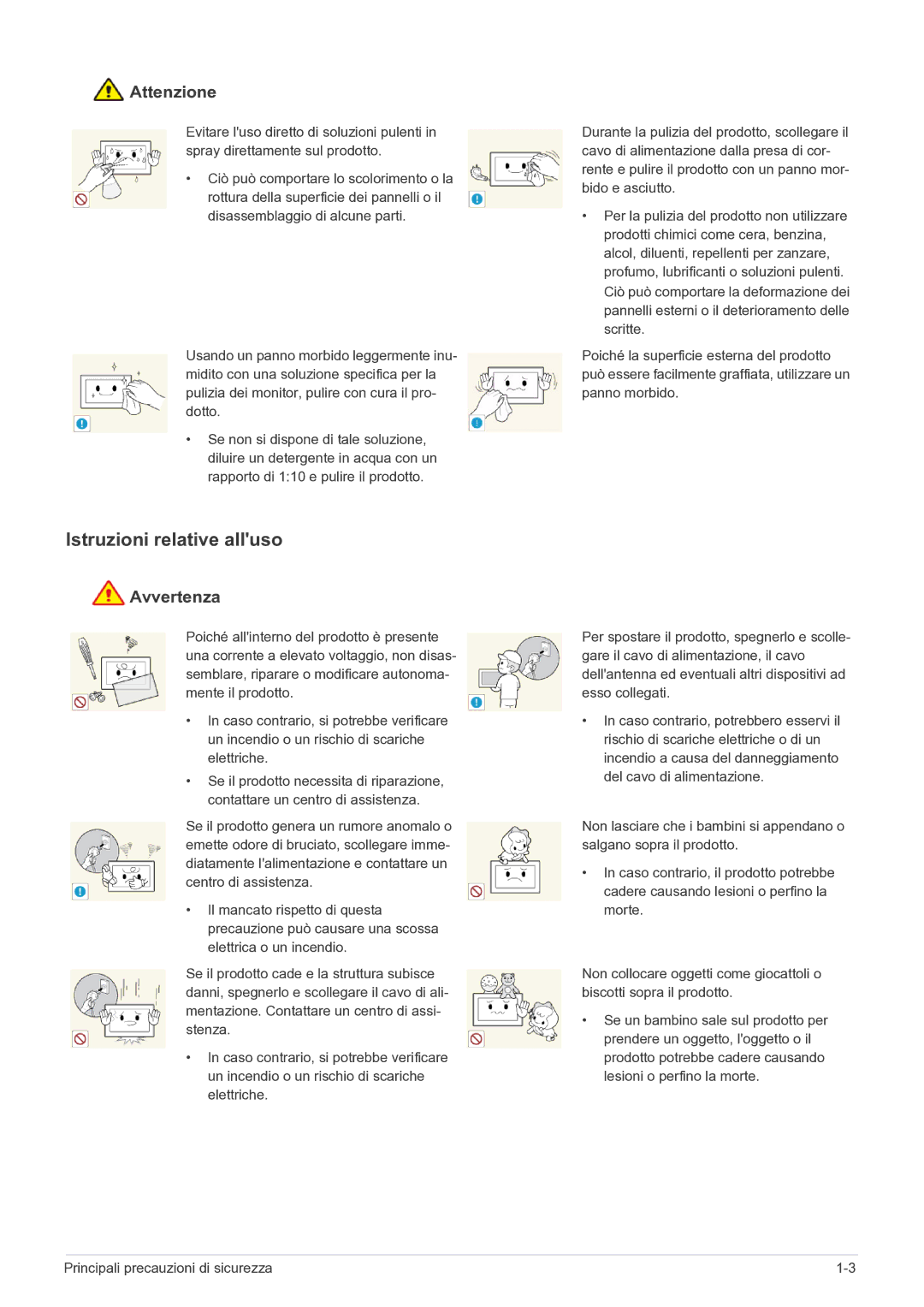 Samsung LS22FMDGF/EN manual Istruzioni relative alluso 