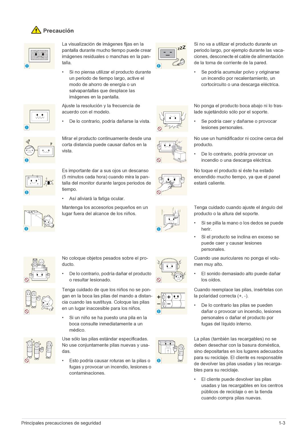 Samsung LS22FMDGF/EN manual Precaución 