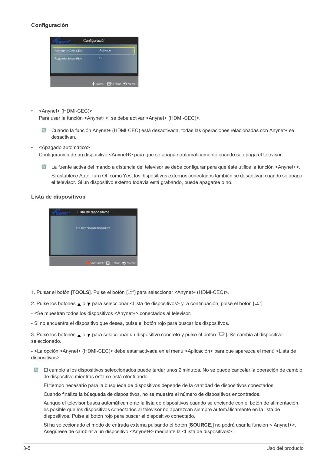 Samsung LS22FMDGF/EN manual Configuración 