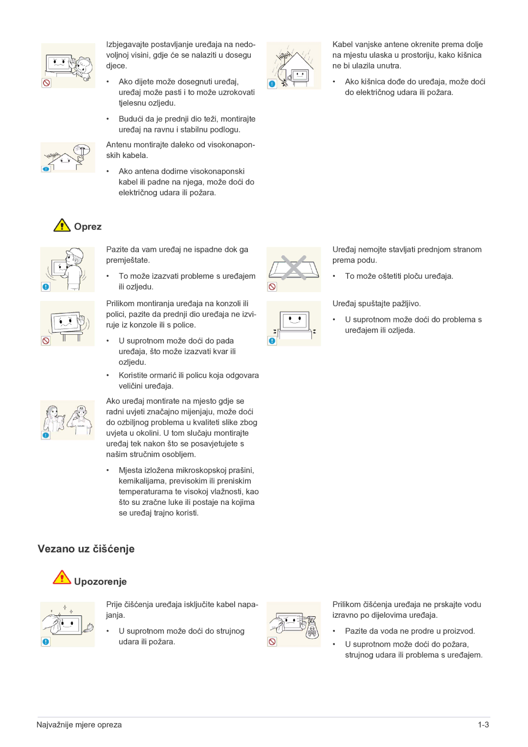 Samsung LS22FMDGF/EN manual Vezano uz čišćenje 