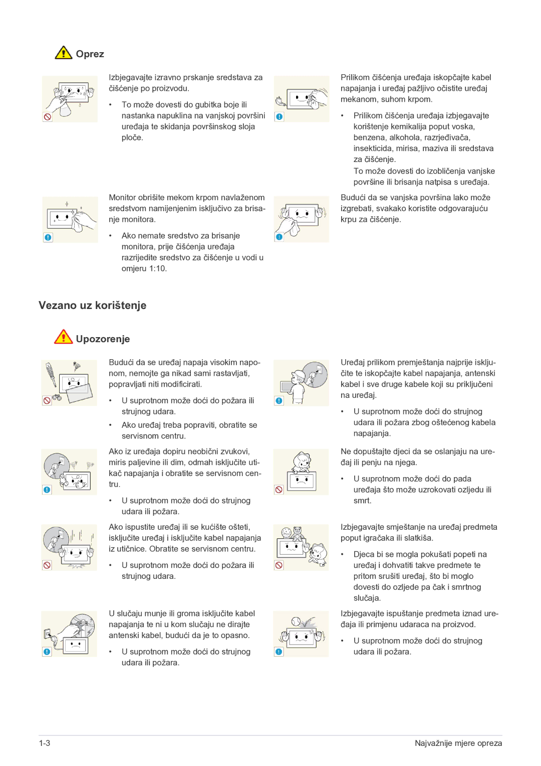 Samsung LS22FMDGF/EN manual Vezano uz korištenje 