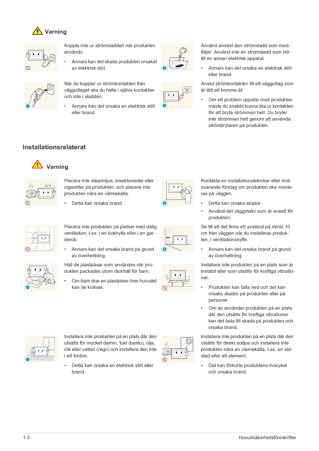 Samsung LS22FMDGF/XE manual Installationsrelaterat 