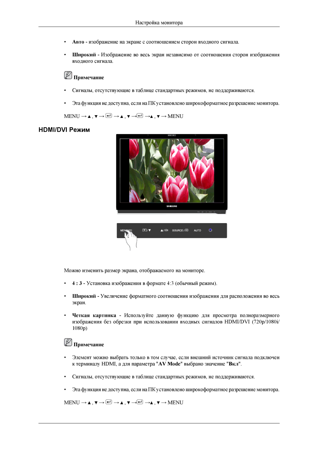 Samsung LS22LDPJFV/EN, LS22LDPJF2/CI manual HDMI/DVI Режим 