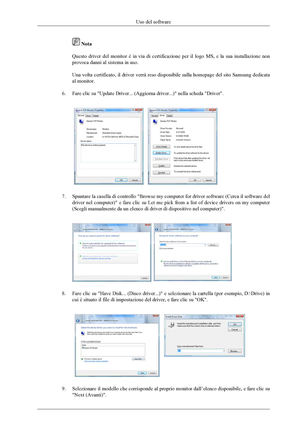 Samsung LS22LDPJFV/EN manual Uso del software 