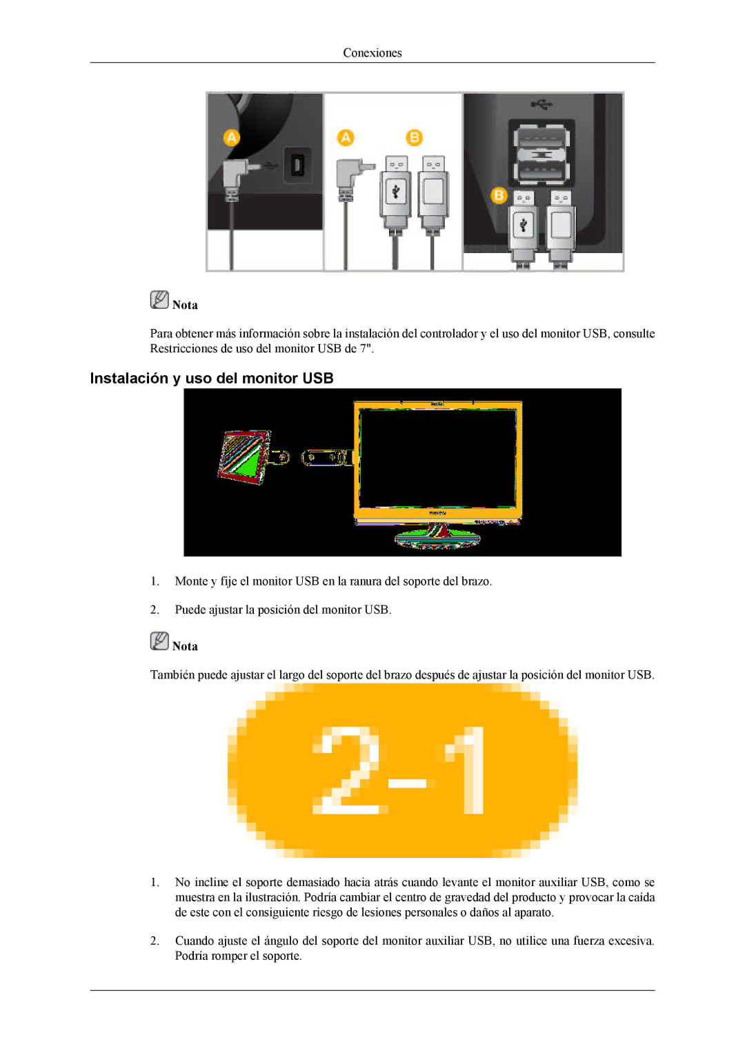 Samsung LS22LDPJFV/EN manual Instalación y uso del monitor USB 