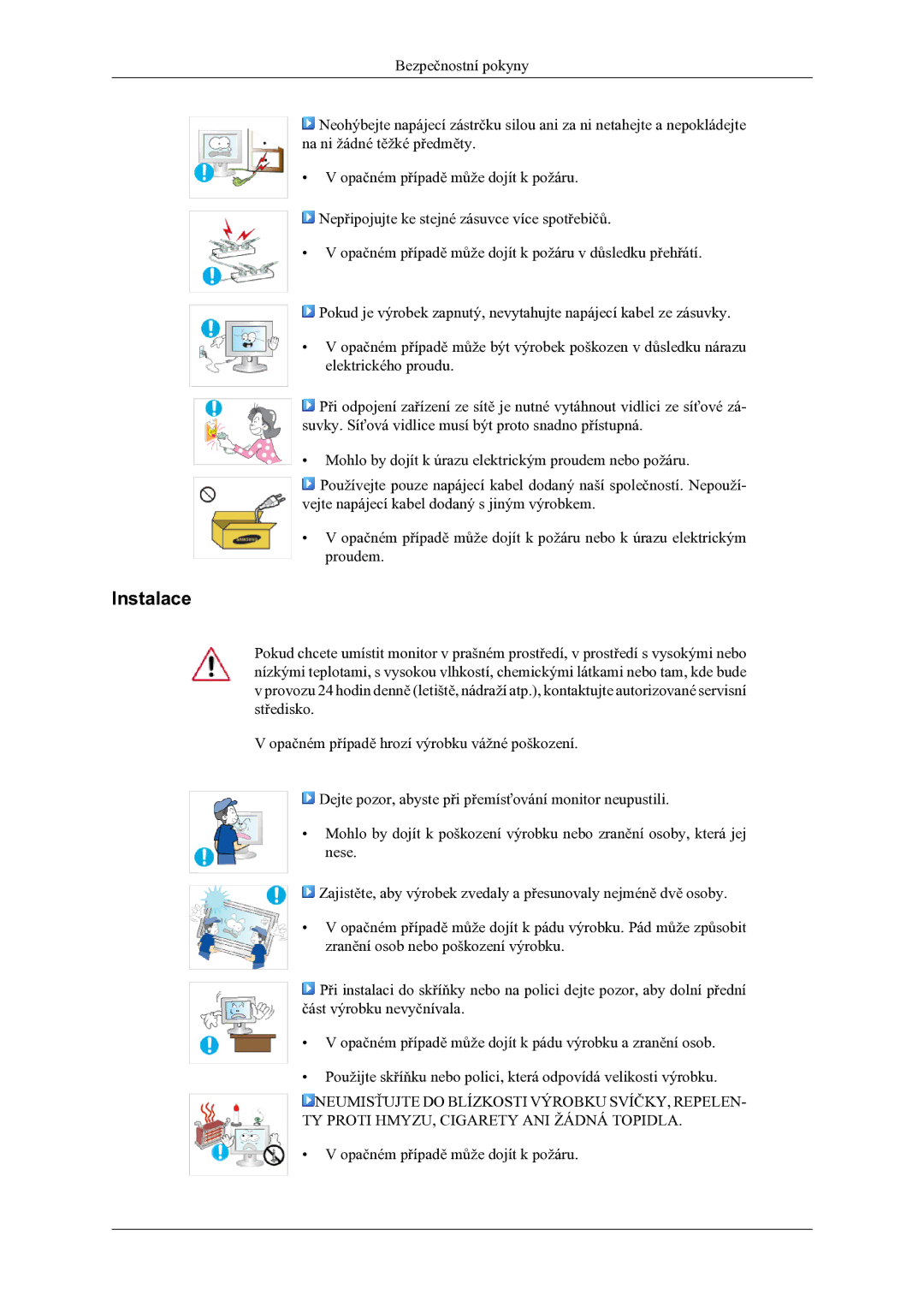 Samsung LS22LDPJFV/EN manual Instalace 