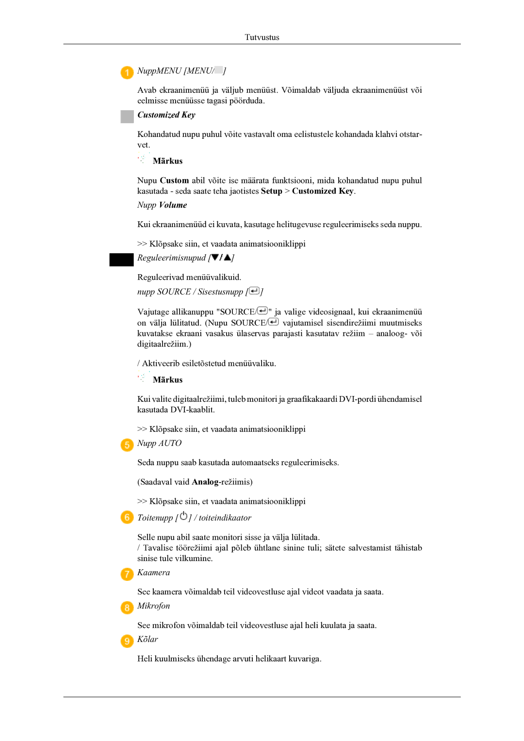 Samsung LS22LDPJFV/EN manual Customized Key 