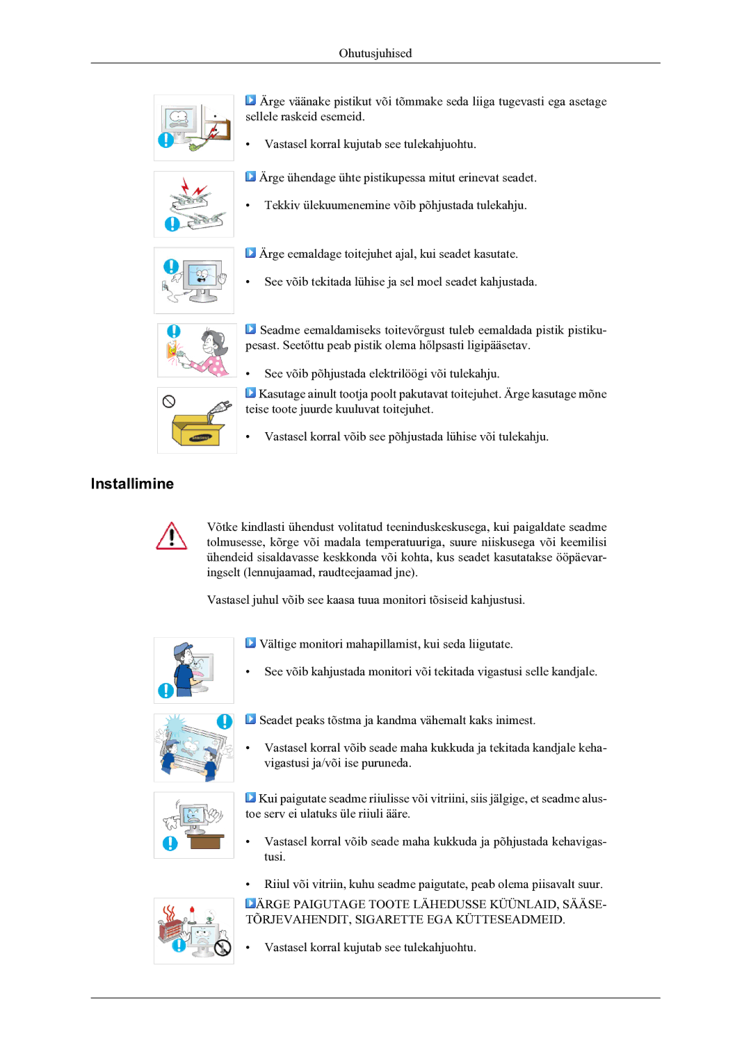 Samsung LS22LDPJFV/EN manual Installimine 