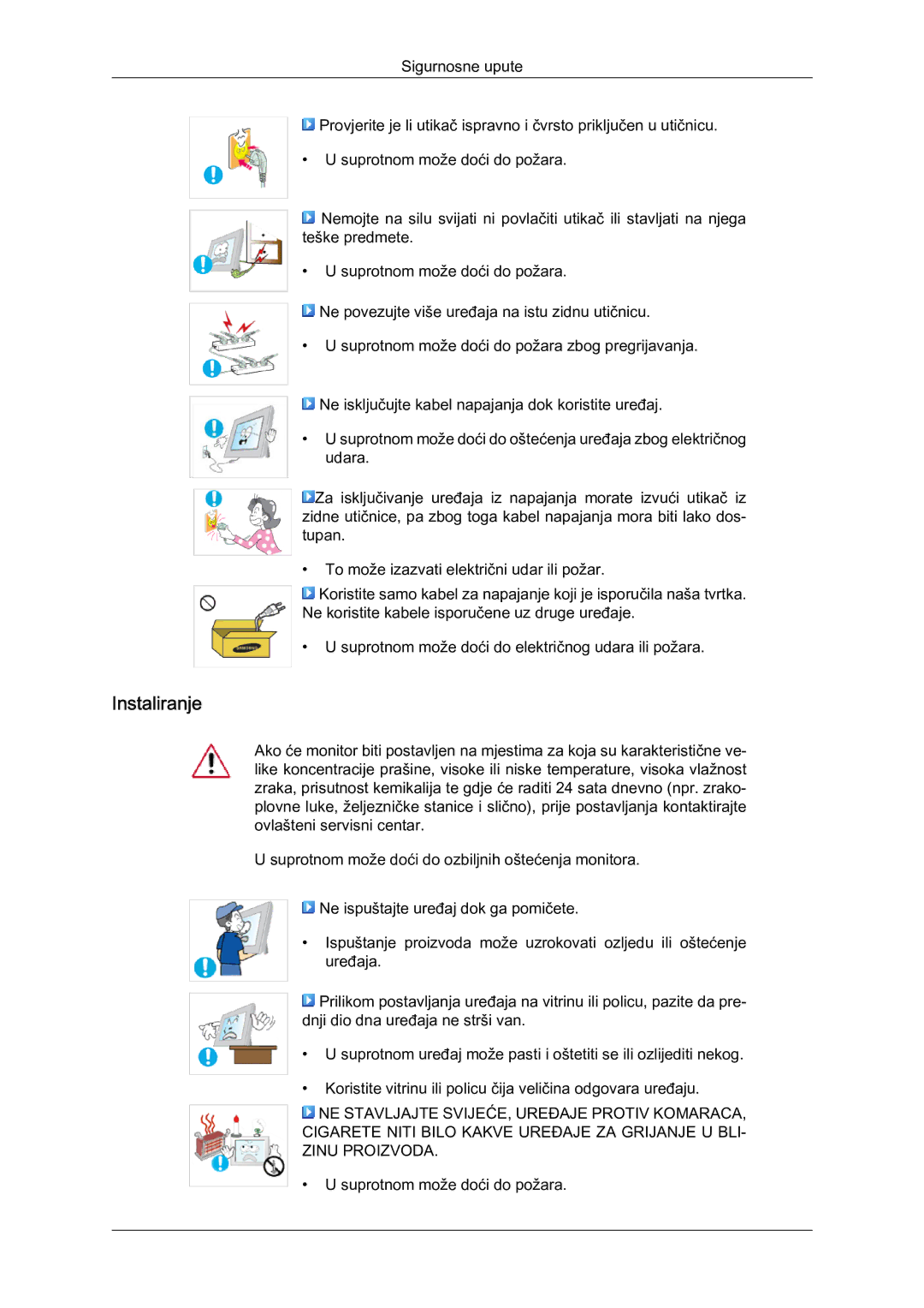 Samsung LS22LFUGF/EN manual Instaliranje 