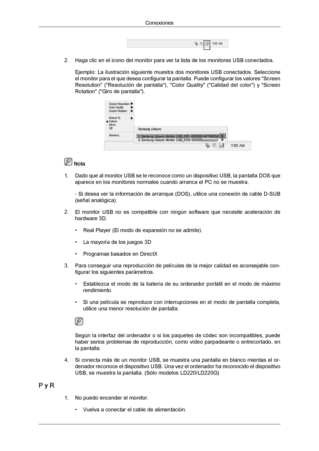 Samsung LS22LFUGF/EN, LS22LFUGFY/EN, LS19LFUGF/EN manual Nota 