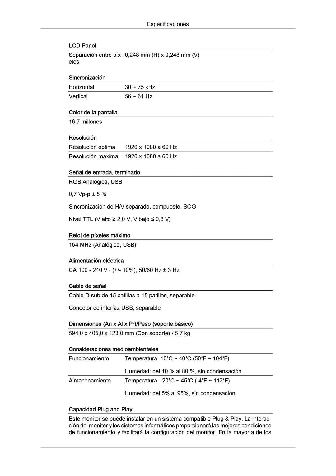 Samsung LS22LFUGF/EN, LS22LFUGFY/EN, LS19LFUGF/EN manual Sincronización 