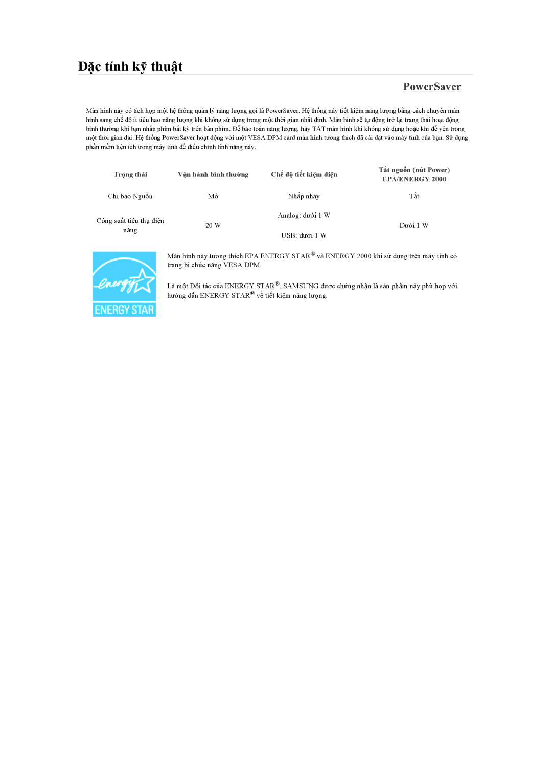 Samsung LS22LFUGFZ/XT, LS19LFUGFZMXV manual PowerSaver, Epa/Energy 