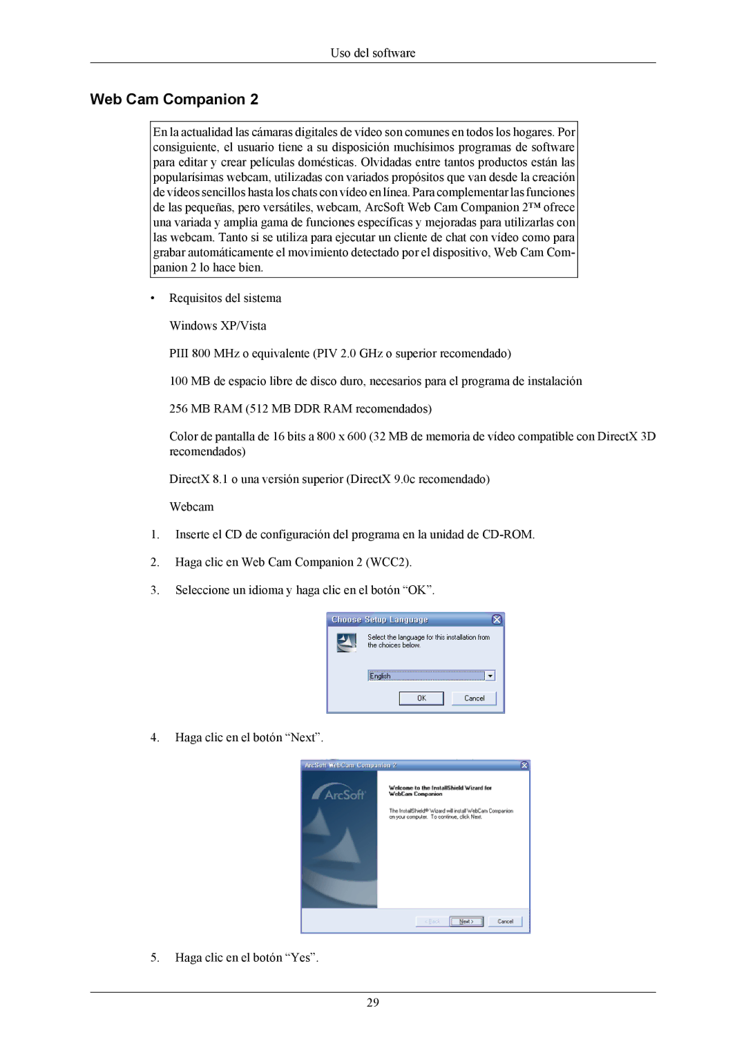 Samsung LS22LIUJFV/EN, LS22LIUJFV/EDC manual Web Cam Companion 