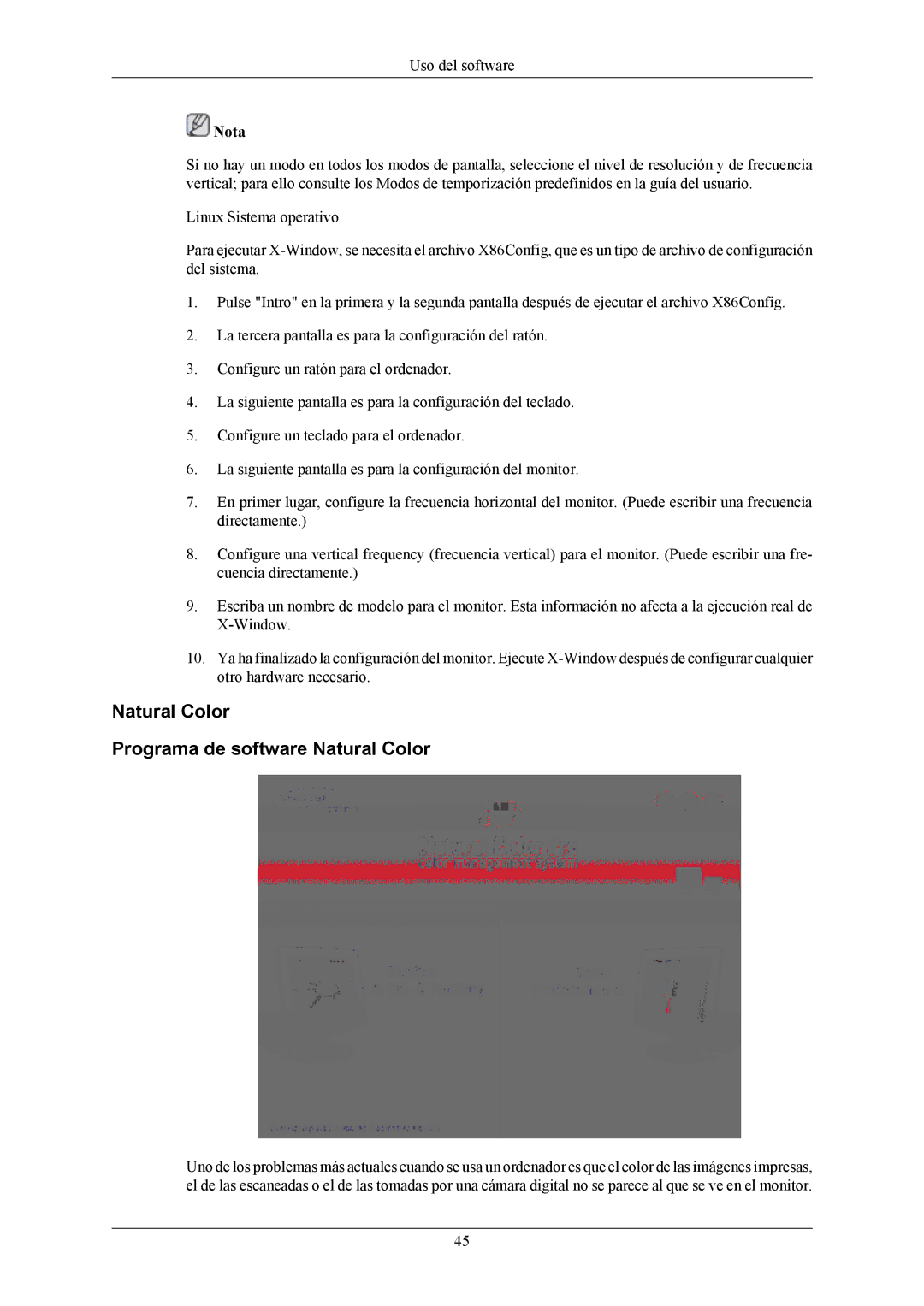 Samsung LS22LIUJFV/EN, LS22LIUJFV/EDC manual Natural Color Programa de software Natural Color 