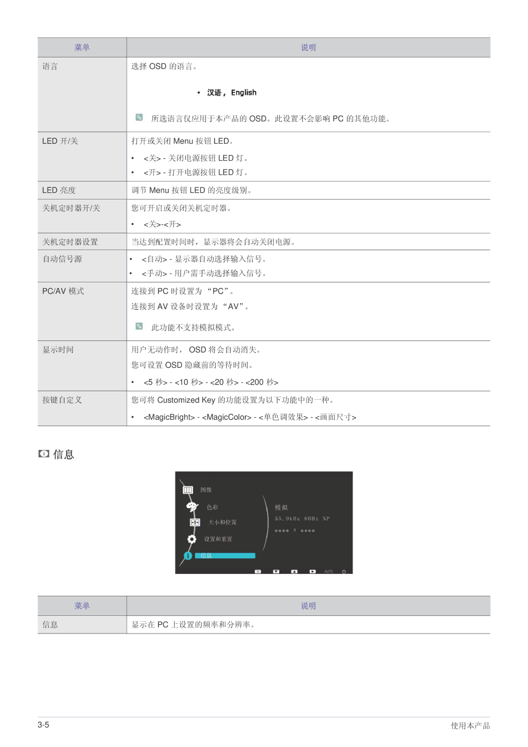 Samsung LS22LRKKUV/EN manual 选择 Osd 的语言。 