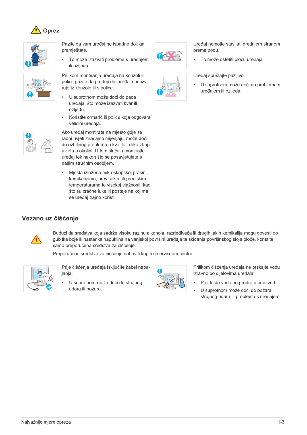 Samsung LS22LRKKUV/EN manual Vezano uz čišćenje 