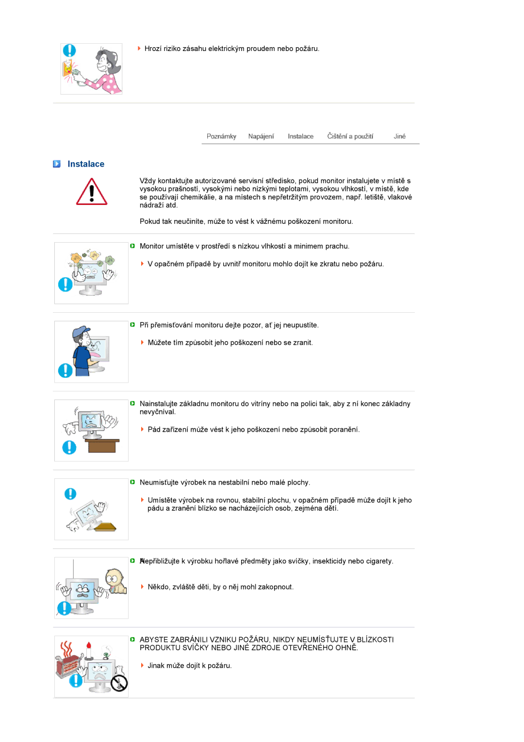 Samsung LS22MEVSFV/EDC manual Instalace 