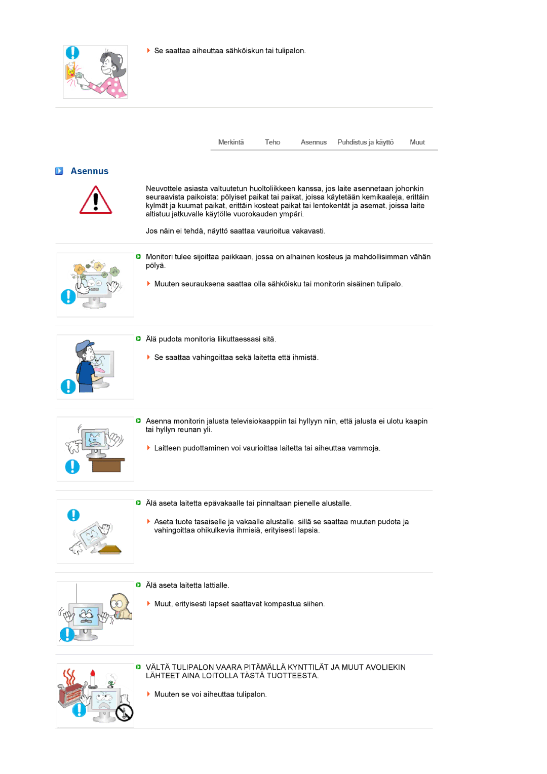 Samsung LS22MEVSFV/EDC manual Asennus 