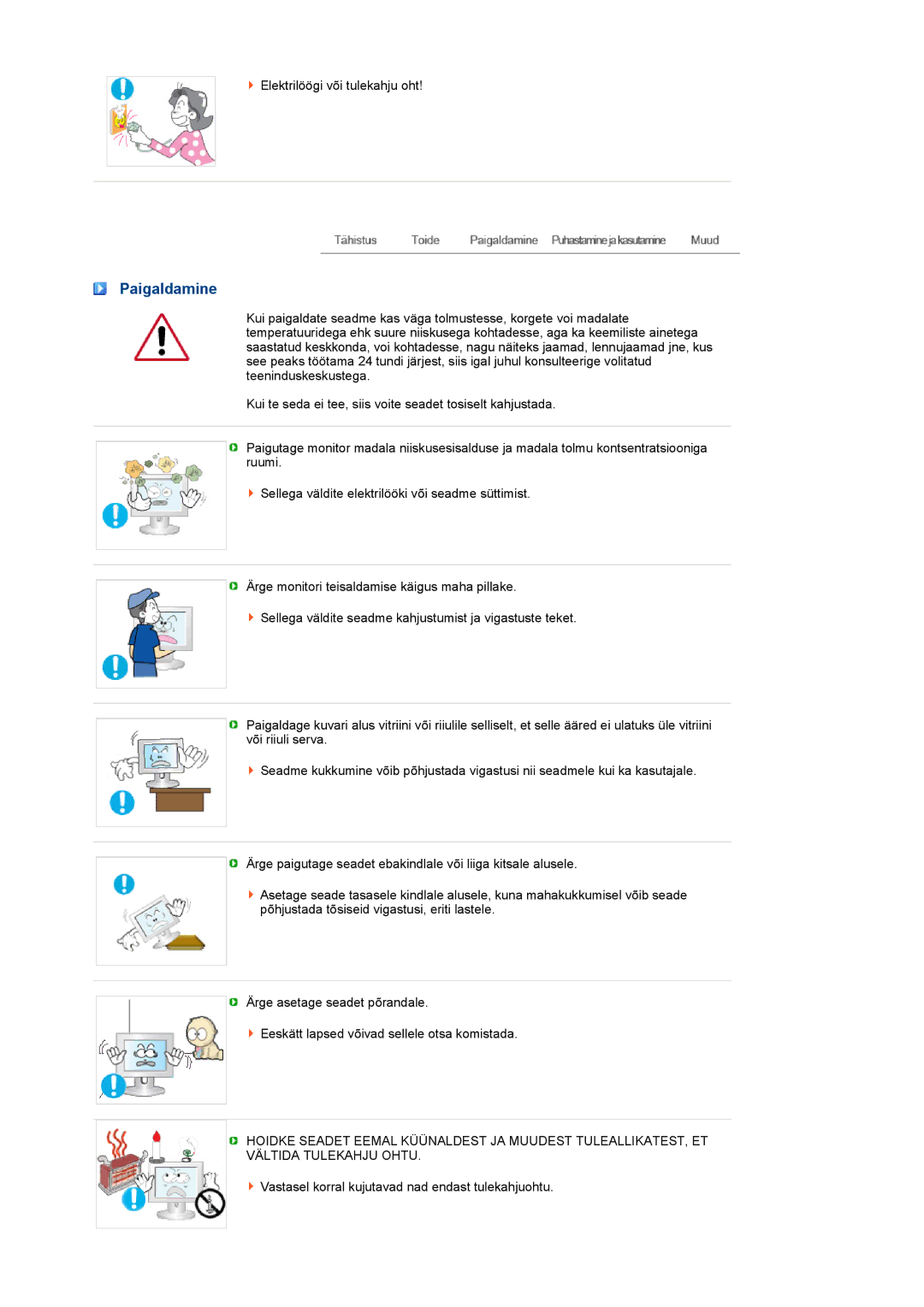 Samsung LS22MEVSFV/EDC manual Paigaldamine 