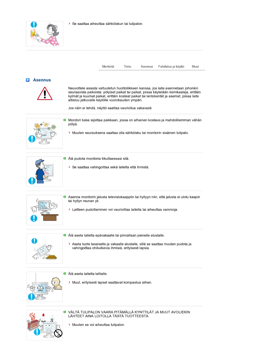 Samsung LS22MEXSFV/EDC manual Asennus 