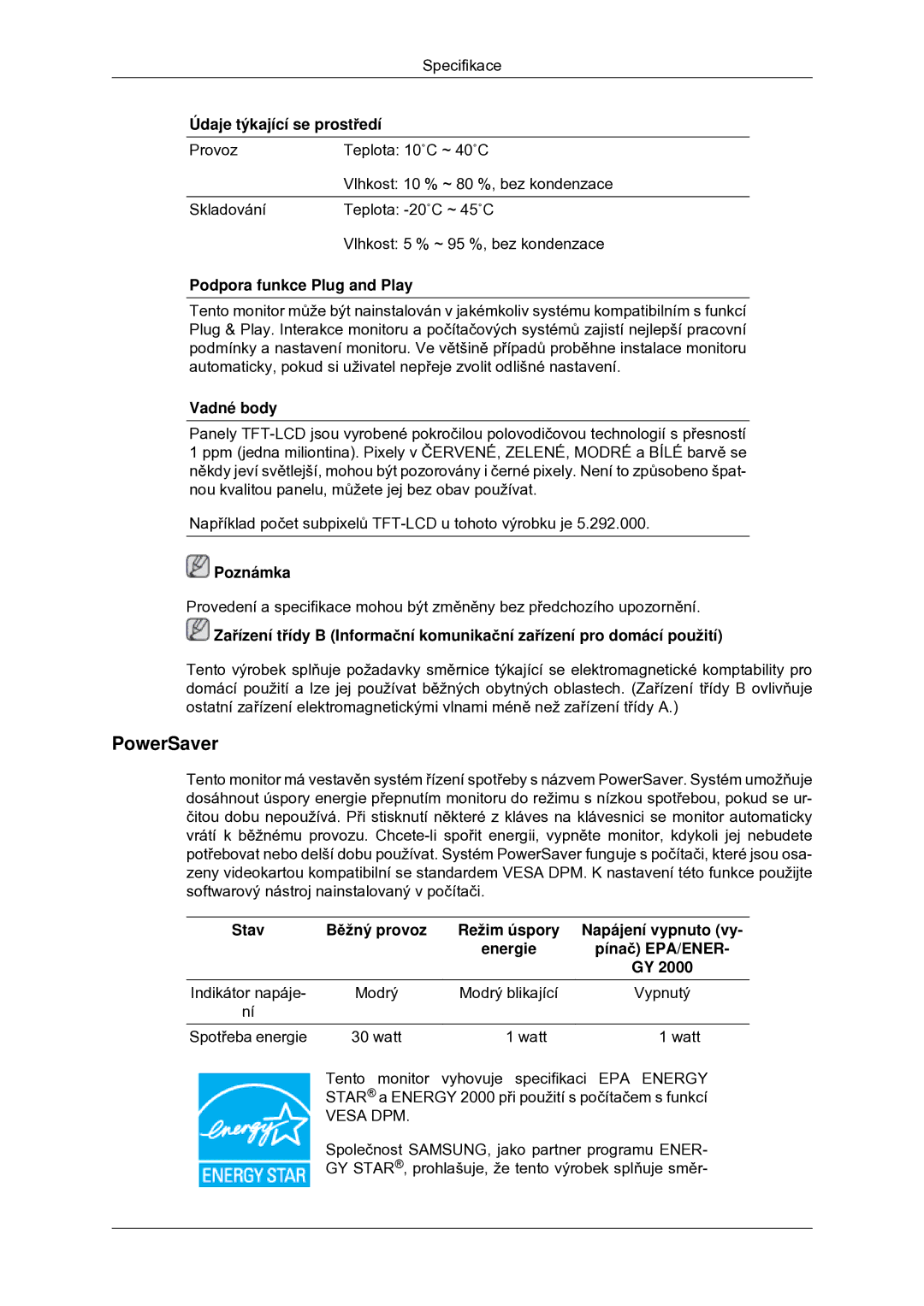 Samsung LS22MYDDSC/EDC manual PowerSaver 