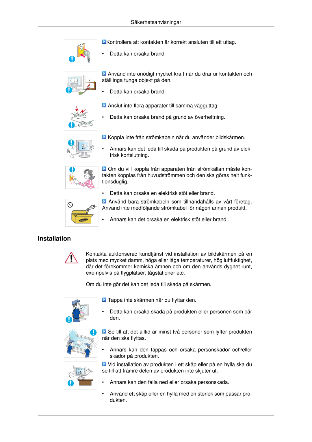 Samsung LS22MYDEBC/EDC, LS22MYDEBCA/EN, LS22MYDESC/EDC, LS22MYDESCA/EN, LS19MYDESC/EDC manual Installation 