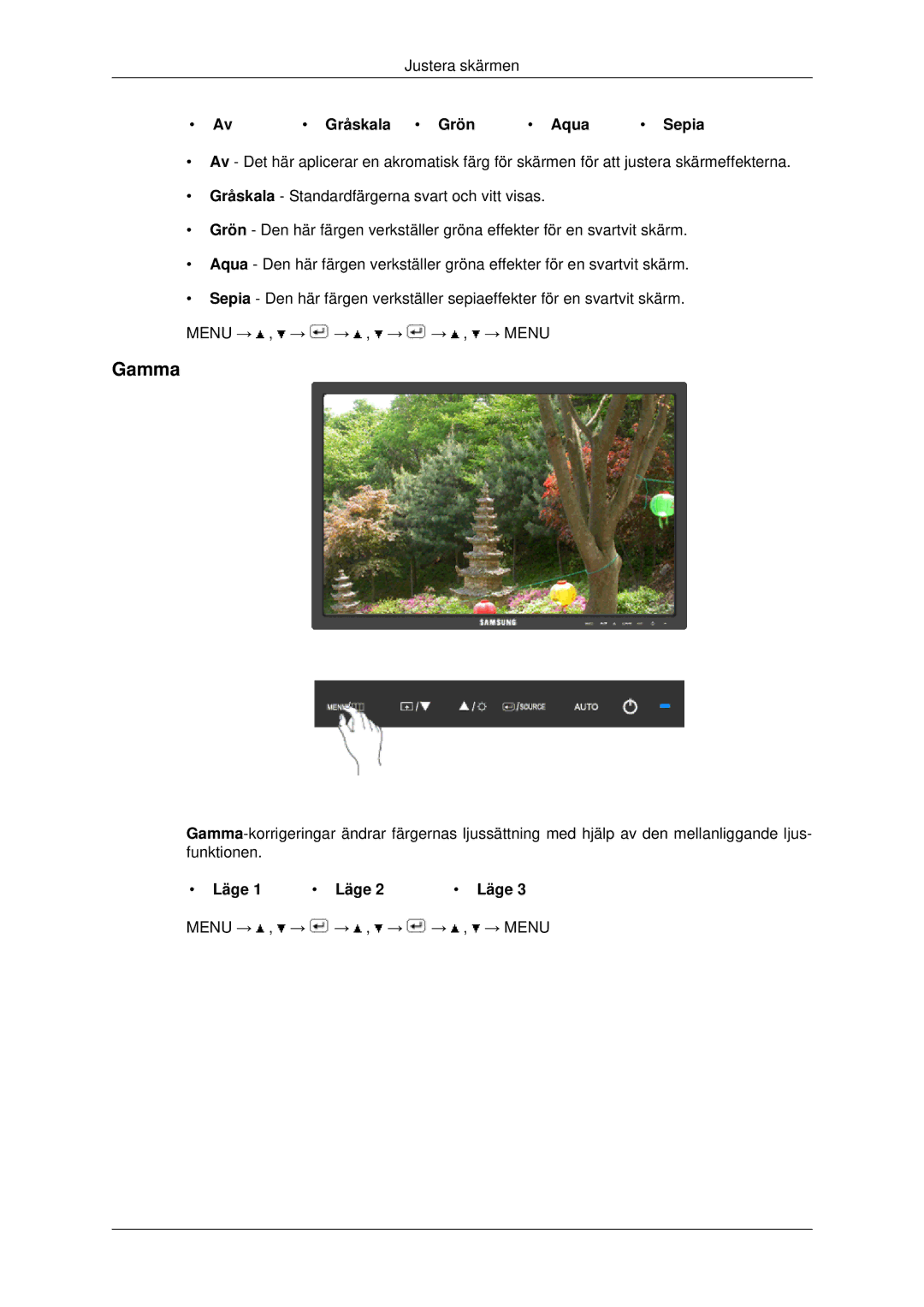 Samsung LS22MYDESCA/EN, LS22MYDEBCA/EN, LS22MYDESC/EDC, LS22MYDEBC/EDC, LS19MYDESC/EDC manual Gamma 