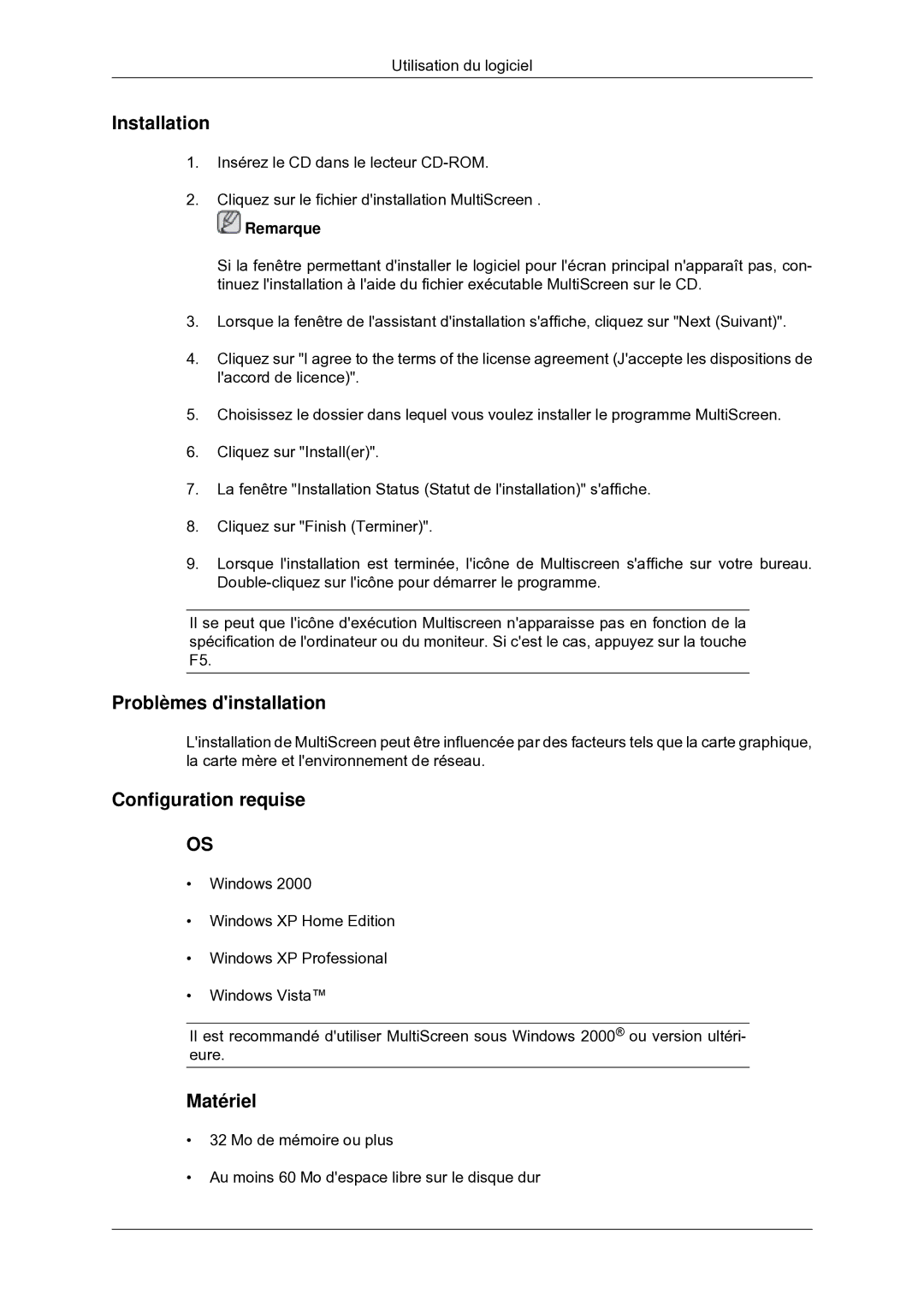 Samsung LS22MYDEBC/EDC manual Installation 