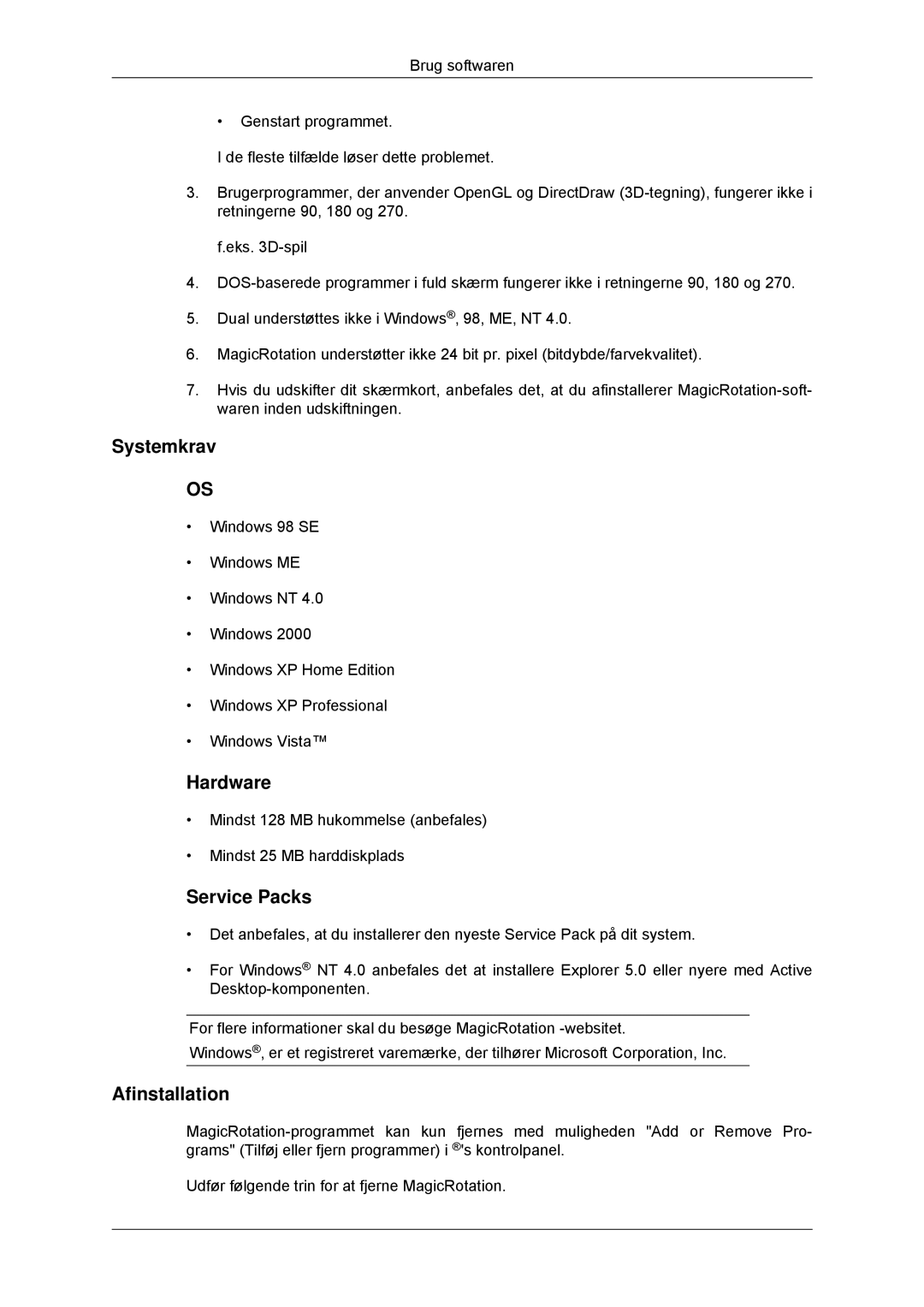 Samsung LS22MYKDSCA/EN, LS22MYDDSC/EDC manual Service Packs 