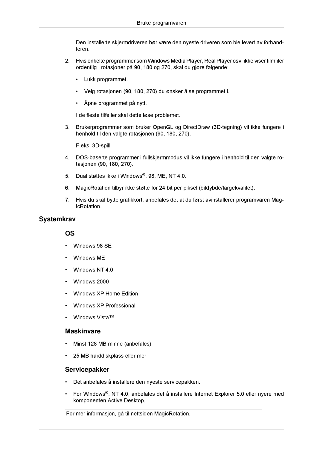 Samsung LS22MYDDSC/EDC, LS22MYKDSCA/EN manual Servicepakker 